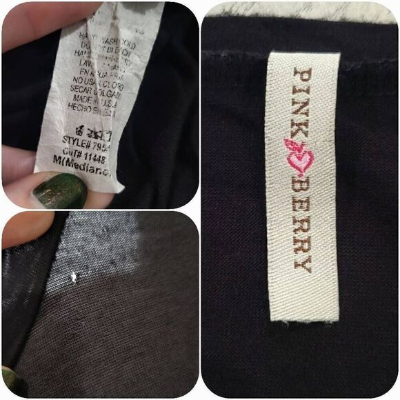 Pink Berry Shirt dress(L012) - Mini/Dresses, Size M for Women - Picture 5 of 6